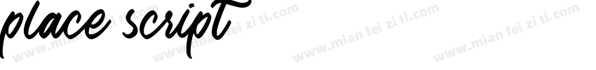 place script字体转换